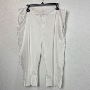 1822 Lauren Ralph, Lauren White Stretch Casual Capri Pants. Sz 20W